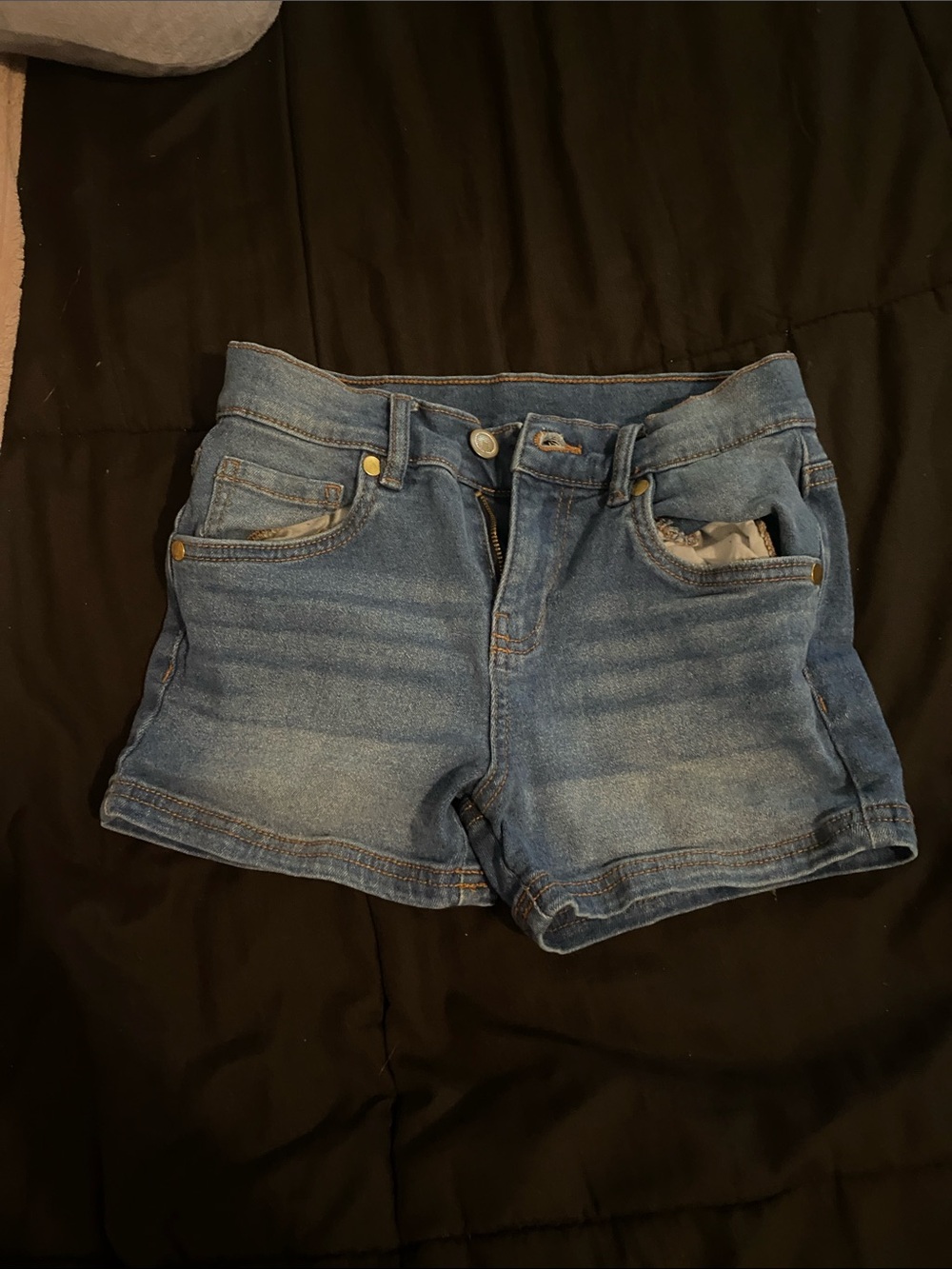Kids Light Blue Denim Shorts